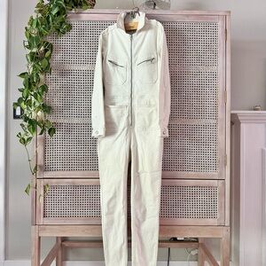 Free People Lennox Stretch Denim Jumpsuit